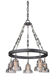 Menlo Park 5-Light Chandelier in Old Silver